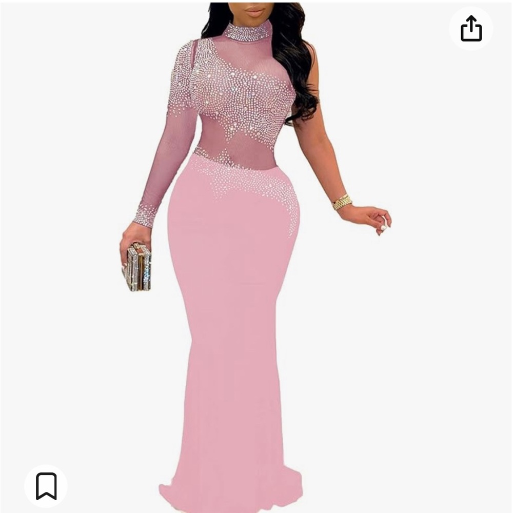 Pink Rhinestone dress - Picture 2 of 5